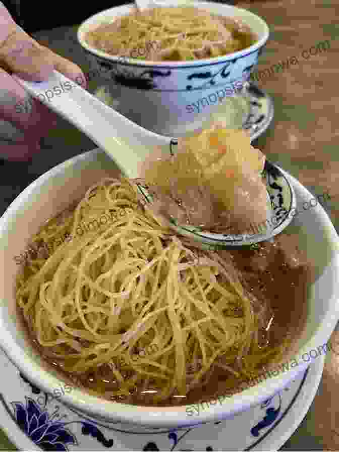 A Bowl Of Wonton Noodles, With Plump Wontons And Springy Noodles Hong Kong Breakfast Yam Cha : Hong Konger S Breakfast With Tea