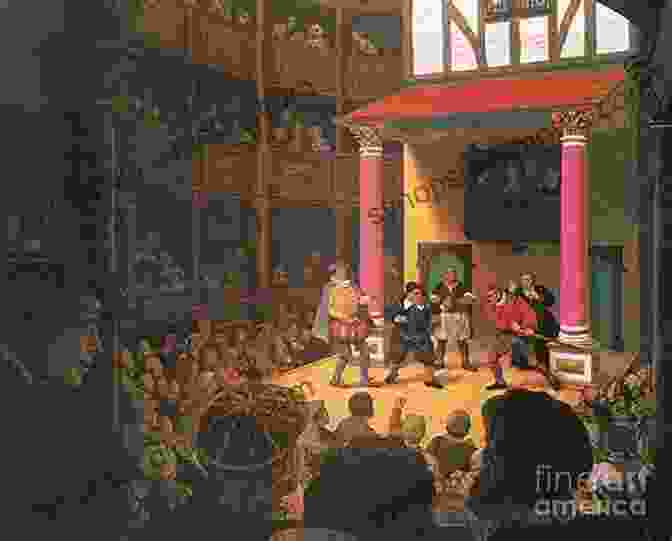 A Painting Depicting A Crowded Jacobean Playhouse With Actors On Stage And Audience Members In The Foreground. Middleton Rowley: Forms Of Collaboration In The Jacobean Playhouse