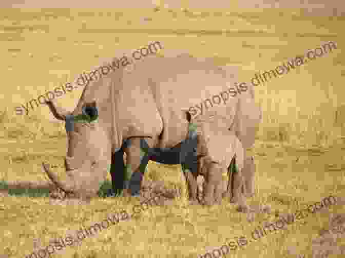 A Panoramic View Of A Large Herd Of Rhinoceroses Grazing Peacefully In The African Savanna, Evoking The Social Nature Of These Animals. Rhinoceros: Rhinoceros In Photographs Wolfgang Daunicht