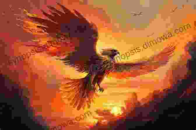 A Phoenix Soaring Through The Sky, Representing Hope And The Power Of Transformation Deeper In You (The Phoenix 2)