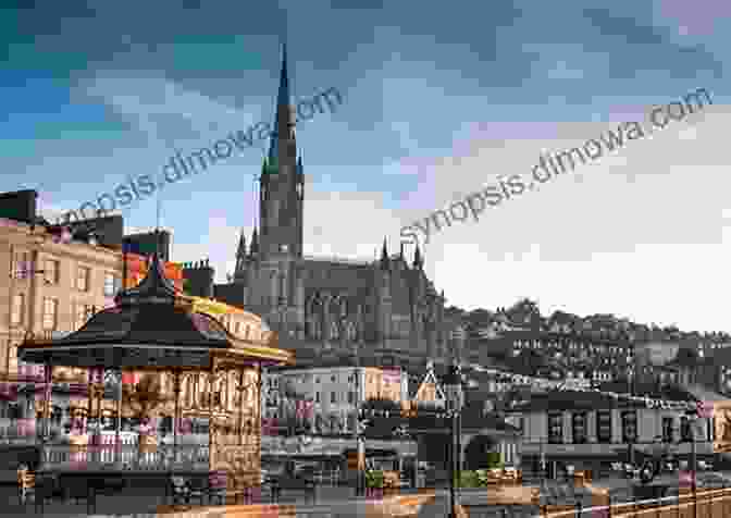 A Stunning Panoramic View Of Cobh Harbour, Showcasing The Colorful Buildings Lining The Waterfront And The Towering Cathedral In The Background Vol 1: Travels In Cork (Snapshots Of Ireland)