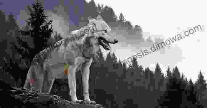 A Vibrant Forest Ecosystem, With Wolves And Salmon Thriving In Harmony. Wolves In The Land Of Salmon