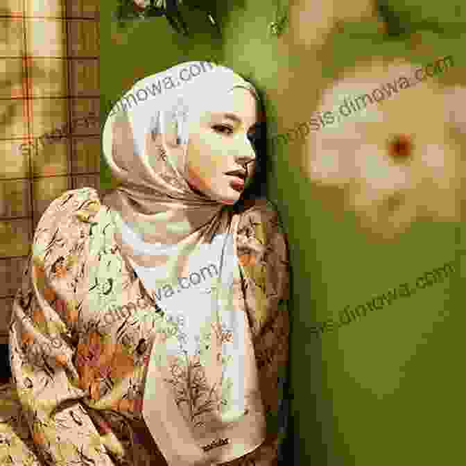 A Woman Wearing A Printed Hijab With An Intricate Floral Pattern. Latest Hijab Wraps: New Modern Hijab Styles For Women