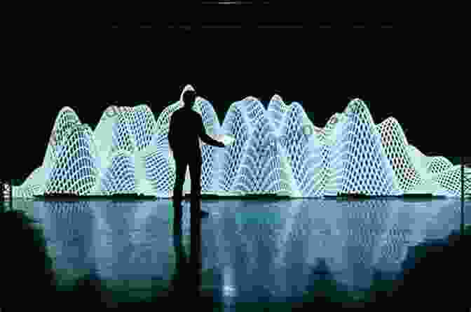 An Image Of A Theater Stage With Projection Mapping On The Walls, Creating A Dynamic And Immersive Environment. Examining The Use Of Theatrical Technologies In Creating An Immersive Micro Scene