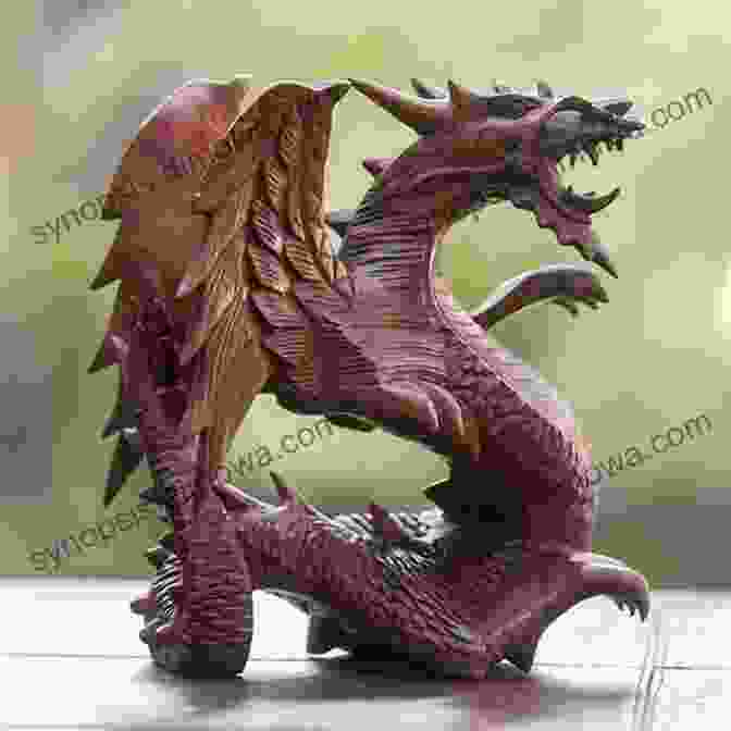 An Intricate Sculpture Of A Dragon, With Wings Unfurled The Dragon Path: 2 (Secrets Of The Tombs)