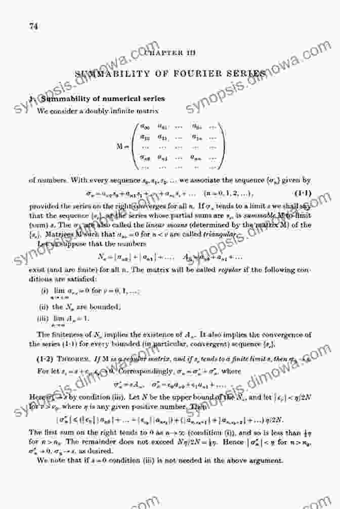 Chapter 4: Summability Of Fourier Series Infinite In A History Of Analysis: Stages Up To The Verge Of Summability (De Gruyter Textbook)