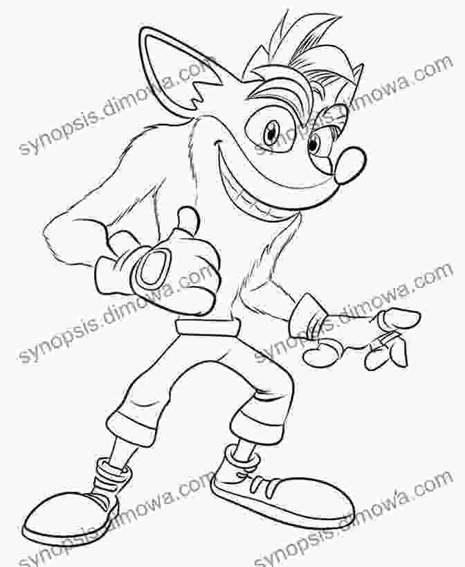 Crash Bandicoot Coloring Page With Intricate Patterns The Complete Crash Collection: Crash Clash Crush