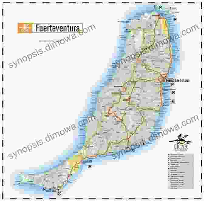 Detailed Route Map Of A Hiking Trail In Fuerteventura Fuerteventura Compendium Of Walking Adventures