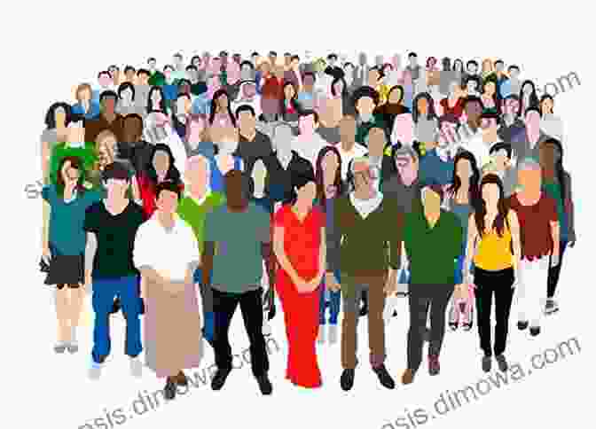 Image Of A Crowd Of People, Illustrating The Principle Of Social Proof. Influence: One In The Influence