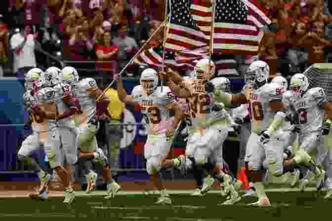 Image Of A Football Player Running With The American Flag In The Background Body Politic: The Great American Sports Machine