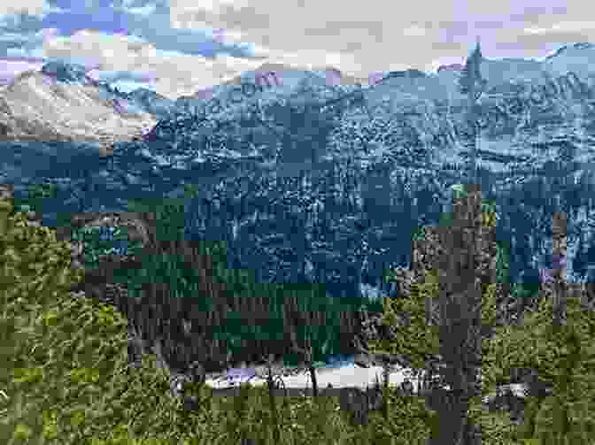 Majestic Rocky Mountains In Canada, With Snow Capped Peaks And Emerald Lakes. An Excursion To Canada (annotated)