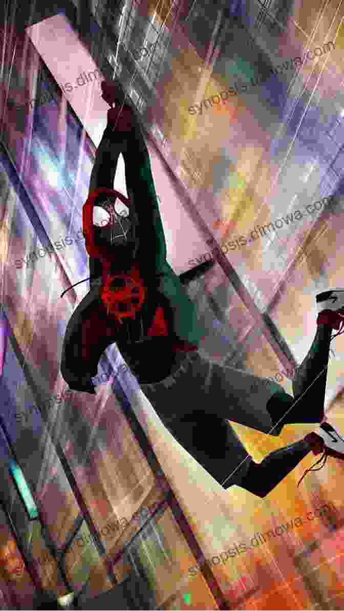 Miles Morales, The New Spider Man, Swings Through The City. Marvel Spider Man Miles Morales To The Rescue : Meet The Amazing Web Slinger