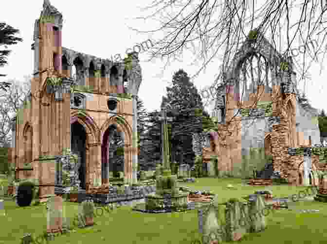 Serene View Of Dryburgh Abbey, Showcasing Its Picturesque Ruins Nestled Amidst Lush Greenery. The BFree Downloads Abbeys Way: The Abbeys Of Melrose Dryburgh Kelso And Jedburgh In The Scottish BFree Downloads (British Long Distance)