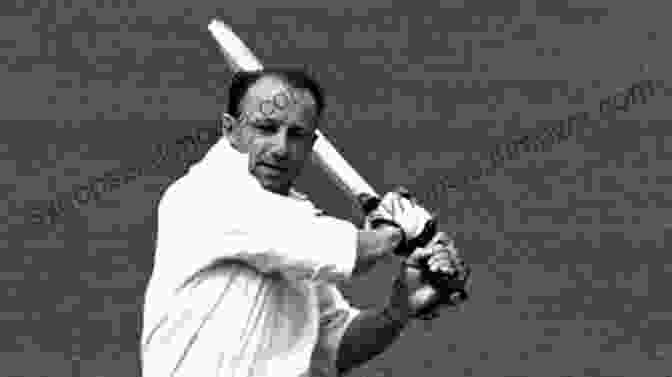 Sir Donald Bradman Batting With A Majestic Cover Drive Shadows Across The Playing Field (Cricket)