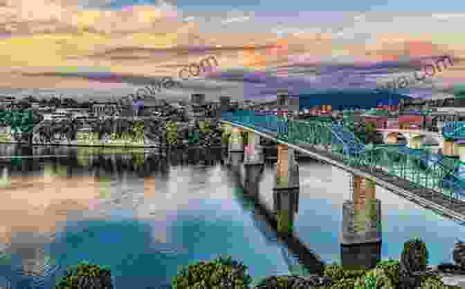 The Chattanooga Skyline, With The Tennessee River In The Foreground And Lookout Mountain In The Background Old Money New South: The Spirit Of Chattanooga