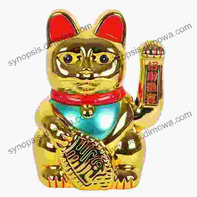 Traditional Japanese Figurine Of A Cat With A Raised Paw, Known As Maneki Neko Famous Felines: Cats Lives In Fact And Fiction