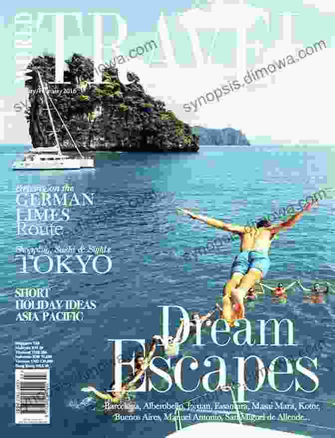 Travelogue Cover Featuring Vibrant Destinations Of India, Singapore, Australia, And China Travel Report India Singapore Australia And China